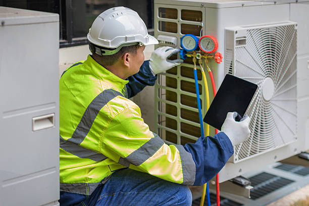 Professional Air Duct Cleaning technician working in Biola, CA